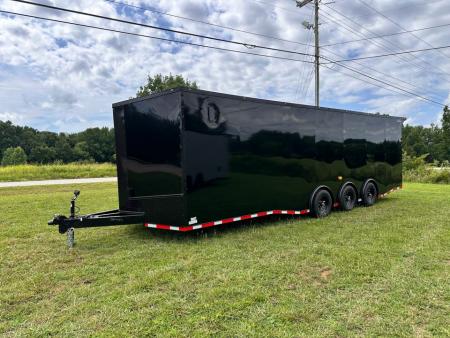 New 2026 Luxe 8.5x28 Race Trailer-Finished Interior-5200LB Triple Torsion-- RECESSED E TRACK