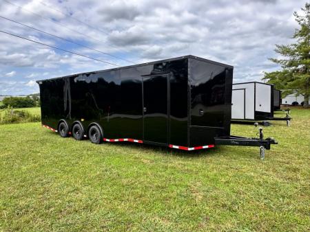 New 2026 Luxe 8.5x28 Race Trailer-Finished Interior-5200LB Triple Torsion-- RECESSED E TRACK