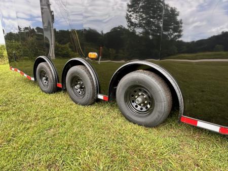 New 2026 Luxe 8.5x28 Race Trailer-Finished Interior-5200LB Triple Torsion-- RECESSED E TRACK