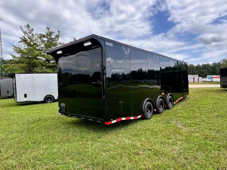 New 2026 Luxe 8.5x28 Race Trailer-Finished Interior-5200LB Triple Torsion-- RECESSED E TRACK