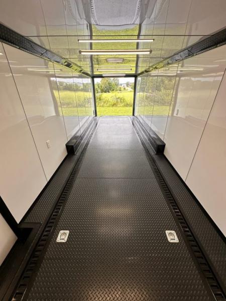 New 2026 Luxe 8.5x28 Race Trailer-Finished Interior-5200LB Triple Torsion-- RECESSED E TRACK