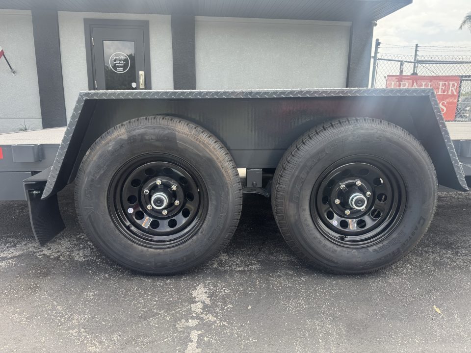 New 2027 Covered Wagon Trailers 7X18 10K PROSPECTOR WITH COBRA LINED DECK Car or Equipment Trailer