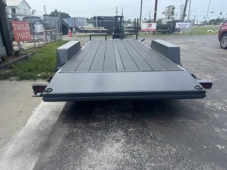 New 2027 Covered Wagon Trailers 7X18 10K PROSPECTOR WITH COBRA LINED DECK Car or Equipment Trailer