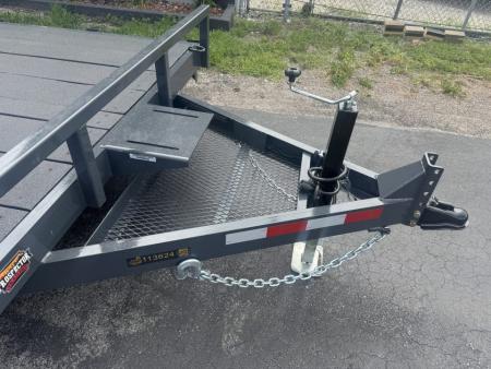 New 2027 Covered Wagon Trailers 7X18 10K PROSPECTOR WITH COBRA LINED DECK Car or Equipment Trailer