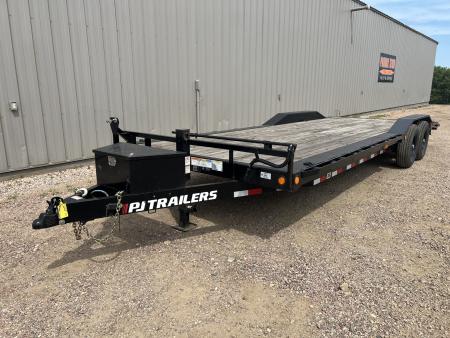 Used 2023 PJ Trailers 24' B6 Superwide Equipment Trailer