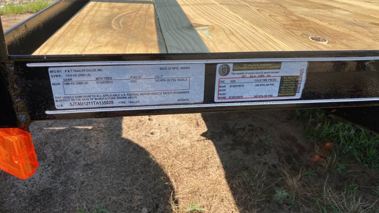New 2026 P & T Trailers 6.5x12 Utility Trailer