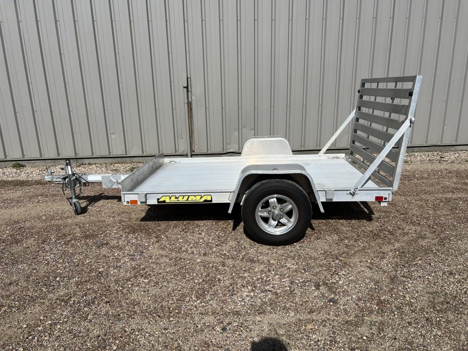 New 2019 Aluma 8' Aluminum Utility 638 Utility Trailer