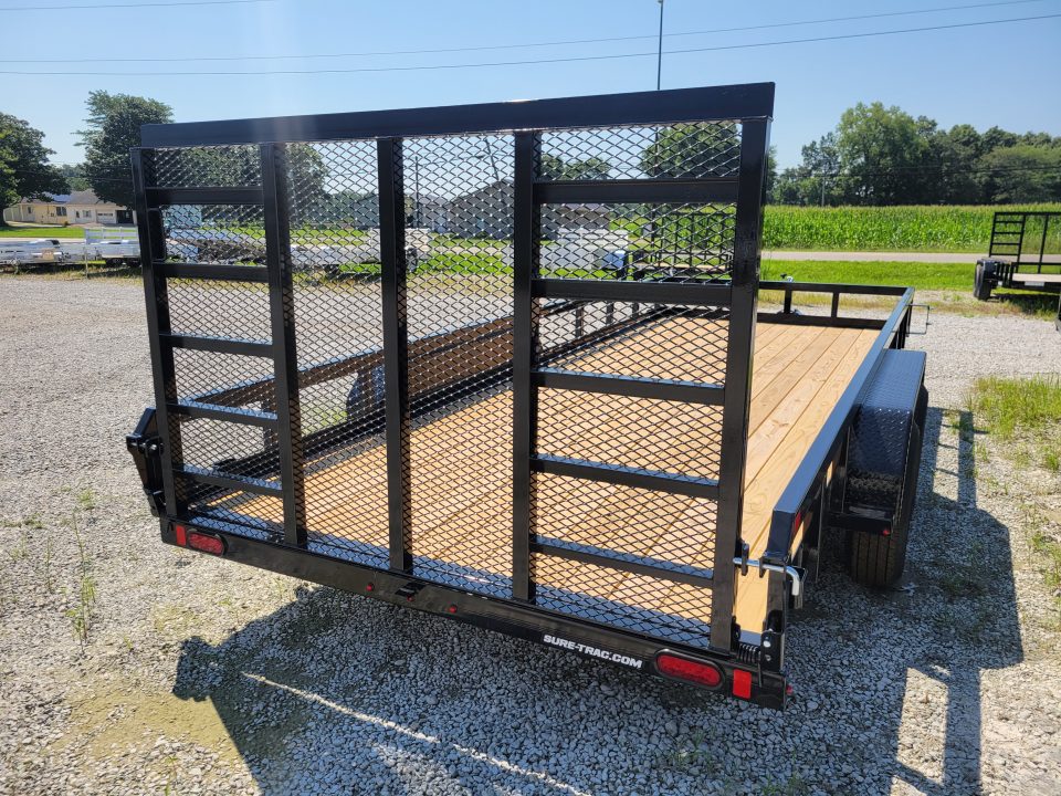 New 2026 Sure-Trac 7x18 Tube Top 10k Utility Trailer