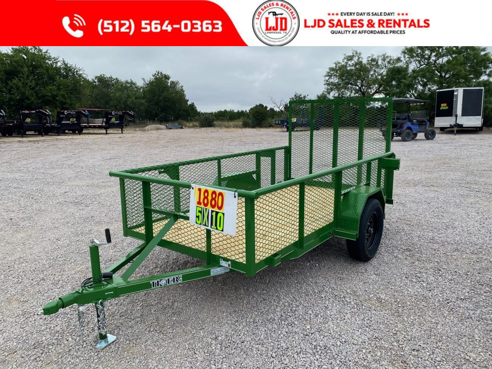 New 2026 Tiger Trailers 5' X 10' Utility Trailer