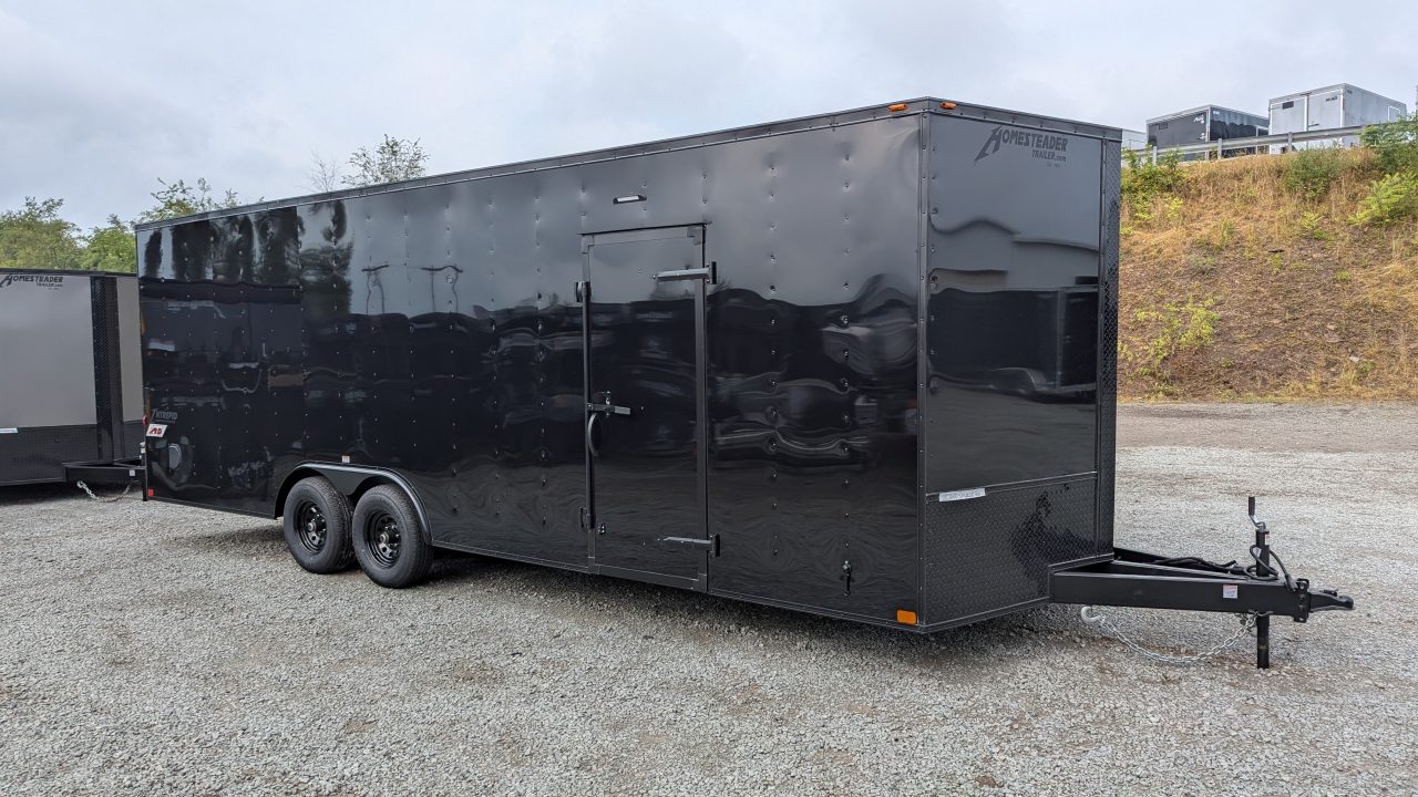 New 2027 Homesteader 8.5 x 24 HD SERIES Intrepid Car Hauler w/ Ramp (84" Inside)