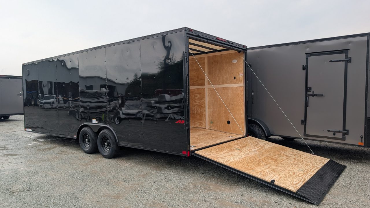 New 2027 Homesteader 8.5 x 24 HD SERIES Intrepid Car Hauler w/ Ramp (84" Inside)