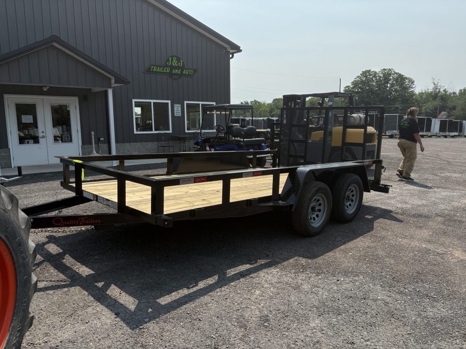 New 2027 Quality Trailers 14' (12'+2' Dove) 7K Landscape Trailer