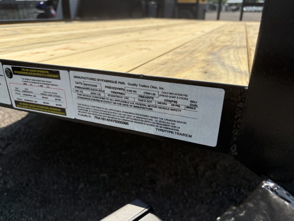 New 2027 Quality Trailers 14' (12'+2' Dove) 7K Landscape Trailer