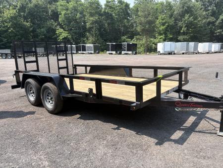 New 2027 Quality Trailers 14' (12'+2' Dove) 7K Landscape Trailer
