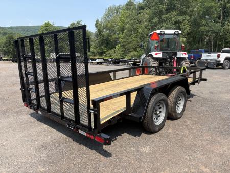 New 2027 Quality Trailers 14' (12'+2' Dove) 7K Landscape Trailer