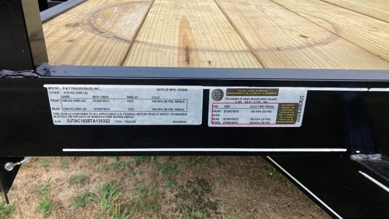 New 2026 P & T Trailers 18 wood deck Car Hauler