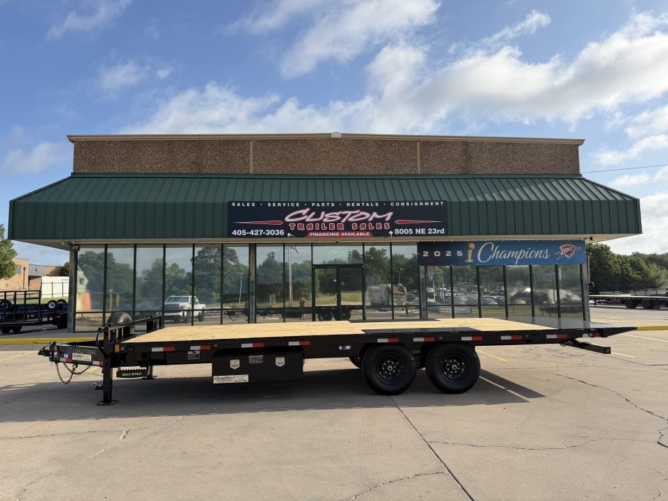 New #389927 2027 LOAD TRAIL PE 24 X 102 TANDEM AXLE BUMPER PULL 14K FULL BED FLATBED TILT