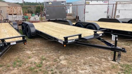 New 2026 P & T Trailers 18 wood deck Car Hauler