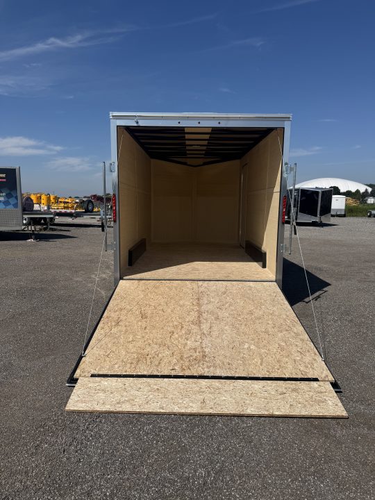 New 2026 7.5x14 Cargo / Enclosed Trailer - 7' INSIDE HEIGHT, REAR RAMP - MADE IN CANADA