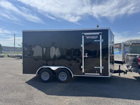 New 2026 7.5x14 Cargo / Enclosed Trailer - 7' INSIDE HEIGHT, REAR RAMP - MADE IN CANADA