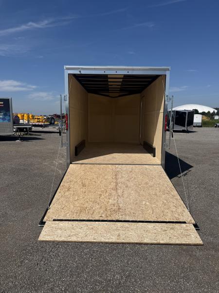 New 2026 7.5x14 Cargo / Enclosed Trailer - 7' INSIDE HEIGHT, REAR RAMP - MADE IN CANADA