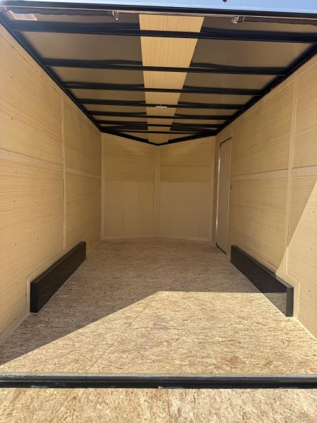 New 2026 7.5x14 Cargo / Enclosed Trailer - 7' INSIDE HEIGHT, REAR RAMP - MADE IN CANADA
