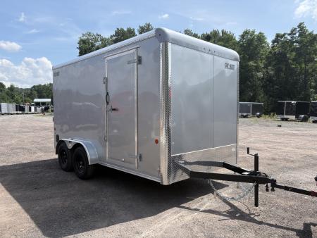 New 2026 CAR MATE TRAILERS 7x14 7K 7' Interior Height Custom Cargo / Enclosed Trailer with Ramp Door