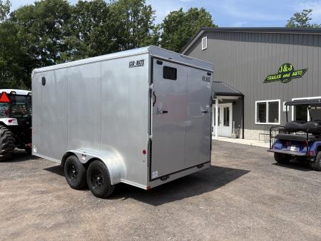 New 2026 CAR MATE TRAILERS 7x14 7K 7' Interior Height Custom Cargo / Enclosed Trailer with Ramp Door