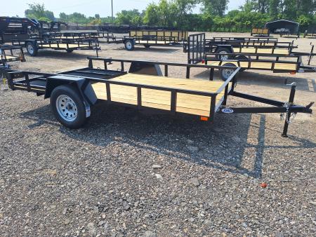 New 2026 AMO 82x12 Single Axle Landscape Trailer W/Led Lights 2" Floor