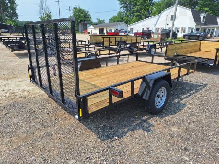 New 2026 AMO 82x12 Single Axle Landscape Trailer W/Led Lights 2" Floor