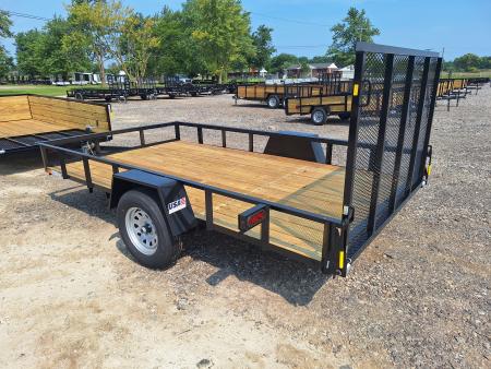 New 2026 AMO 82x12 Single Axle Landscape Trailer W/Led Lights 2" Floor