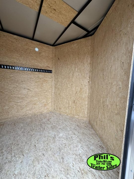 New 7X14 ENCLOSED TRAILER UPGRADED .080 EXTERIOR & REAR WING Cargo / Enclosed Trailer