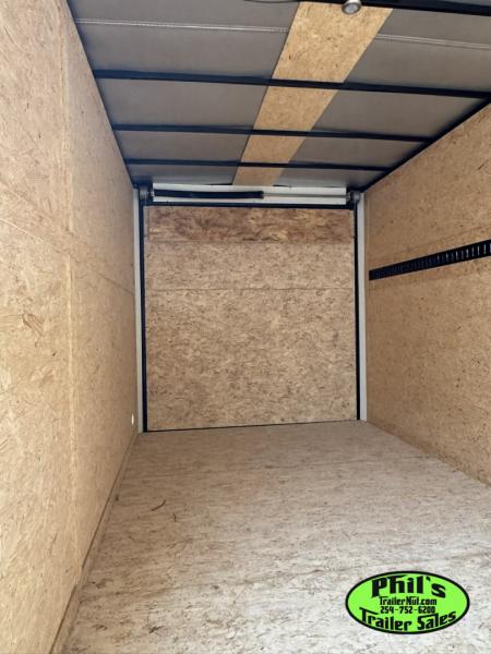 New 7X14 ENCLOSED TRAILER UPGRADED .080 EXTERIOR & REAR WING Cargo / Enclosed Trailer