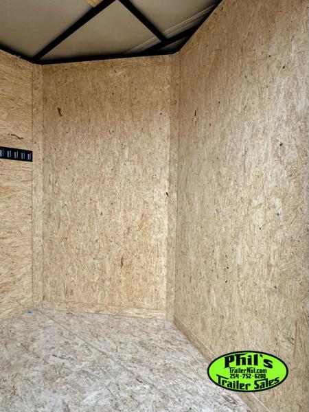 New 7X14 ENCLOSED TRAILER UPGRADED .080 EXTERIOR & REAR WING Cargo / Enclosed Trailer