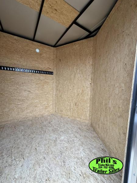 New 7X14 ENCLOSED TRAILER UPGRADED .080 EXTERIOR & REAR WING Cargo / Enclosed Trailer