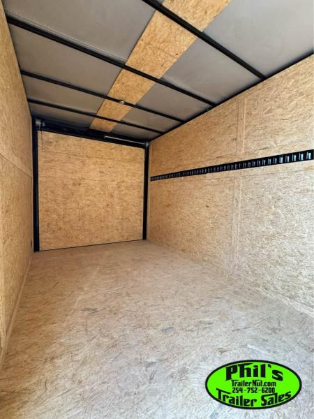 New 7X14 ENCLOSED TRAILER UPGRADED .080 EXTERIOR & REAR WING Cargo / Enclosed Trailer