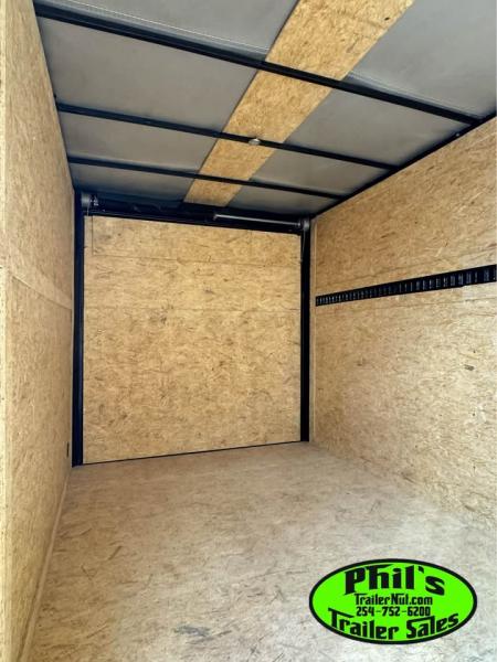 New 7X14 ENCLOSED TRAILER UPGRADED .080 EXTERIOR & REAR WING Cargo / Enclosed Trailer