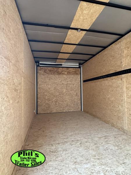 New 7X14 ENCLOSED TRAILER UPGRADED .080 EXTERIOR & REAR WING Cargo / Enclosed Trailer