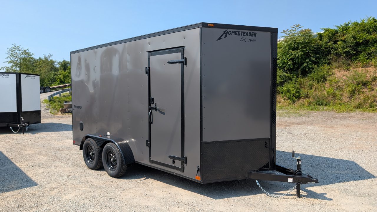 New 2027 Homesteader 7x14 Intrepid V-Nose Cargo Trailer w/ Ramp Door (EZ-EXIT DOOR!!!)