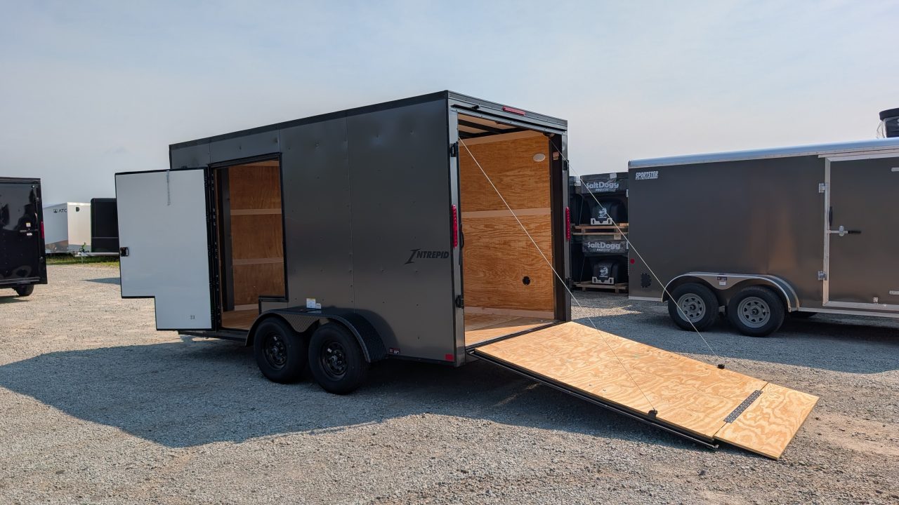 New 2027 Homesteader 7x14 Intrepid V-Nose Cargo Trailer w/ Ramp Door (EZ-EXIT DOOR!!!)