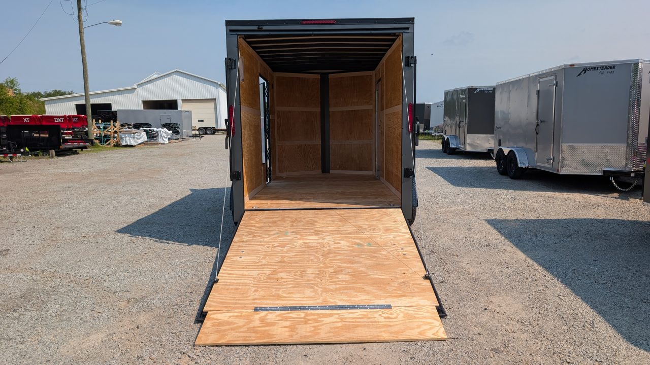 New 2027 Homesteader 7x14 Intrepid V-Nose Cargo Trailer w/ Ramp Door (EZ-EXIT DOOR!!!)