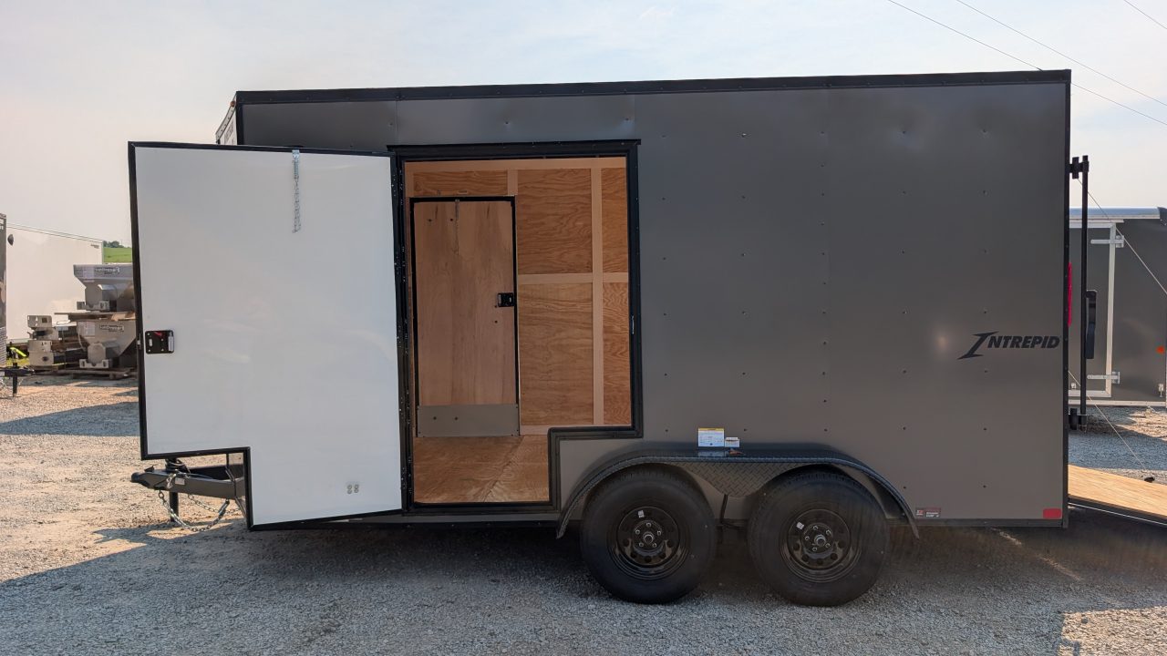 New 2027 Homesteader 7x14 Intrepid V-Nose Cargo Trailer w/ Ramp Door (EZ-EXIT DOOR!!!)