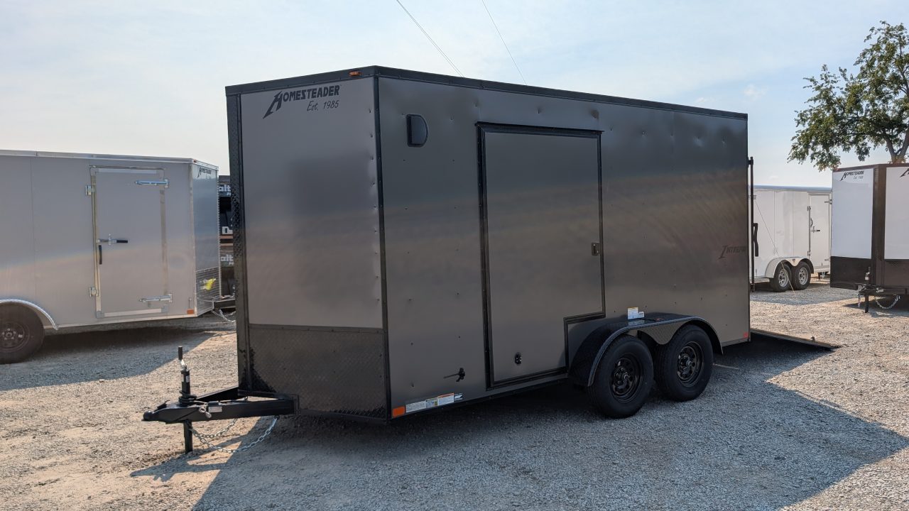 New 2027 Homesteader 7x14 Intrepid V-Nose Cargo Trailer w/ Ramp Door (EZ-EXIT DOOR!!!)