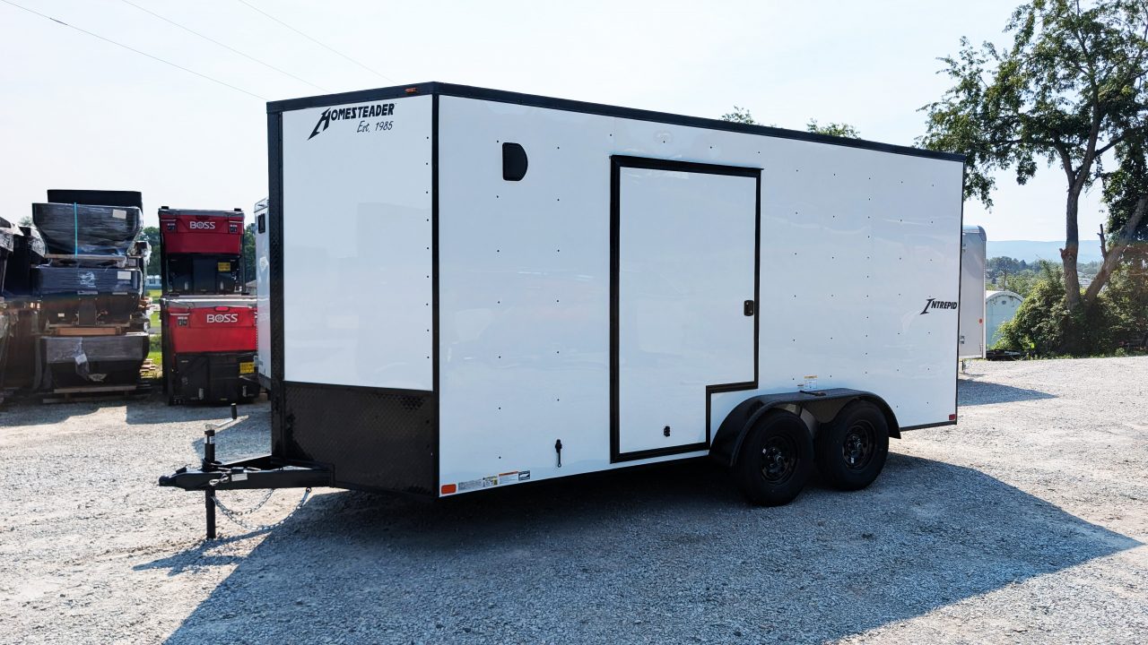 New 2027 Homesteader 7x16 Intrepid V-Nose Cargo Trailer w/ Ramp Door (EZ-EXIT DOOR!!!)