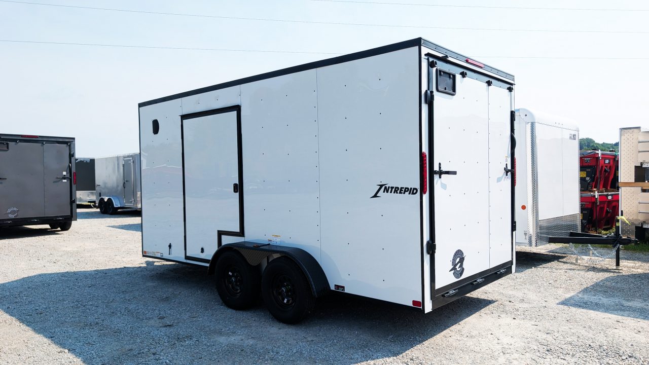 New 2027 Homesteader 7x16 Intrepid V-Nose Cargo Trailer w/ Ramp Door (EZ-EXIT DOOR!!!)