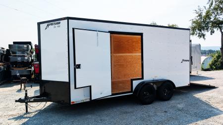 New 2027 Homesteader 7x16 Intrepid V-Nose Cargo Trailer w/ Ramp Door (EZ-EXIT DOOR!!!)