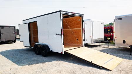 New 2027 Homesteader 7x16 Intrepid V-Nose Cargo Trailer w/ Ramp Door (EZ-EXIT DOOR!!!)