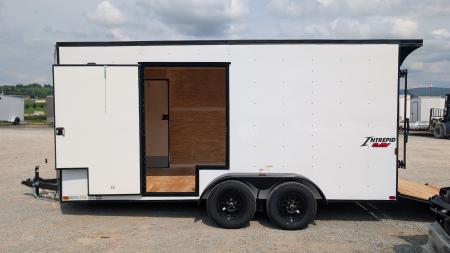 New 2027 Homesteader 7x16 Intrepid V-Nose Cargo Trailer w/ Ramp Door (EZ-EXIT DOOR!!!)
