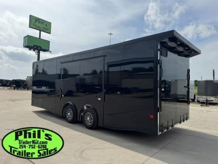 New E-Z Hauler 24' ALL ALUMINUM CAR HAULER LARGE ESCAPE DOOR FINISHED OUT Cargo / Enclosed Trailer