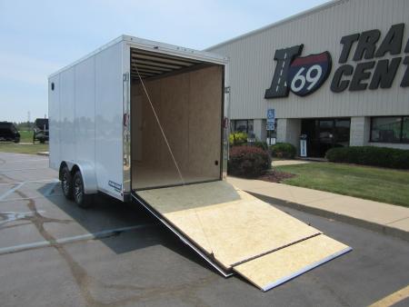 New 2026 Sure-Trac 7 x 16 STW8416TA-100 Cargo / Enclosed Trailer 10K / 12-inch Additional Height / Translucent Roof